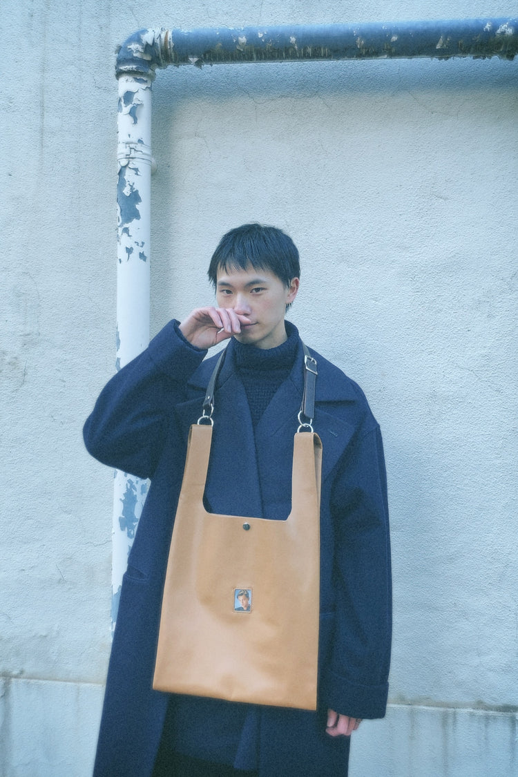 LEATHER ECO BAG_CAMEL