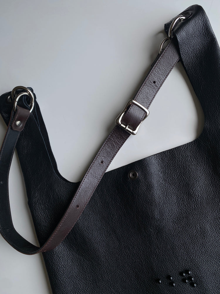 LEATHER ECO BAG_BLACK