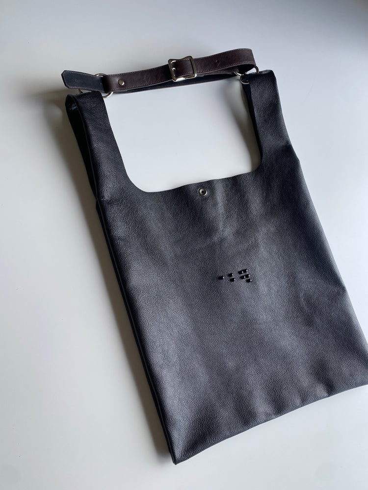 LEATHER ECO BAG_BLACK