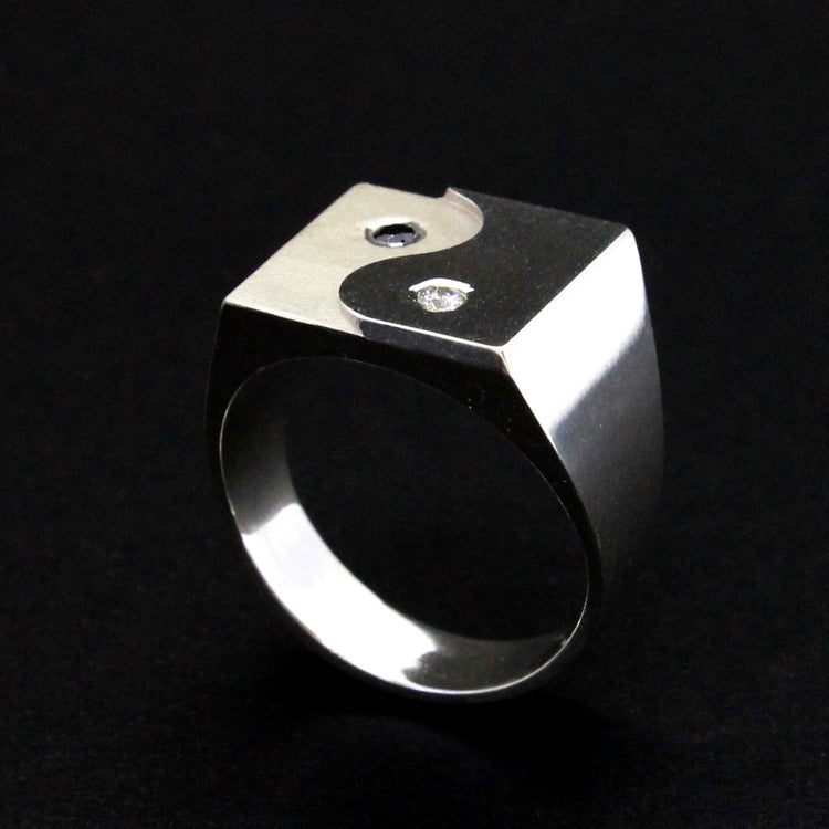 YIN YANG DIAMOND RING #13