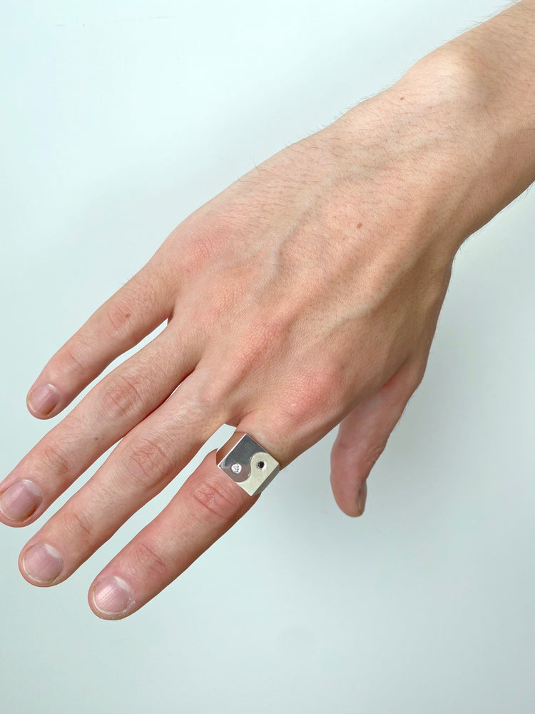 YIN YANG DIAMOND RING #13