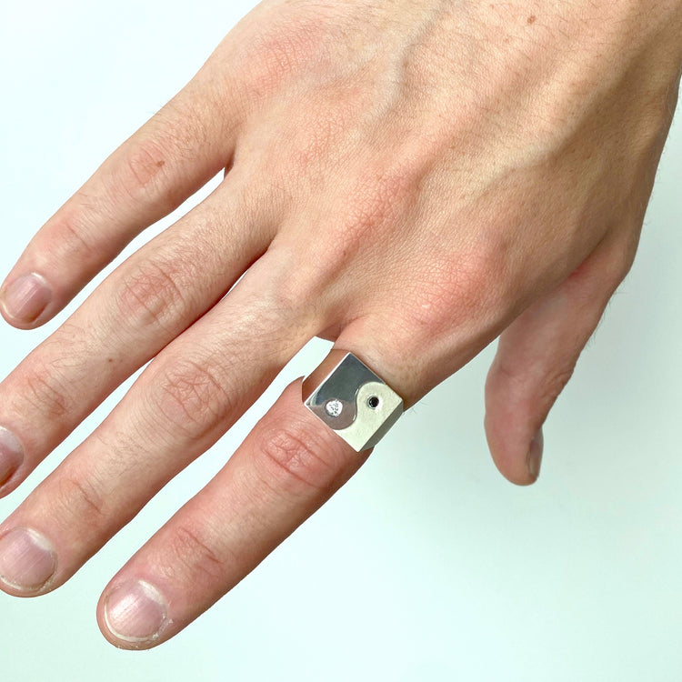 YIN YANG DIAMOND RING #13