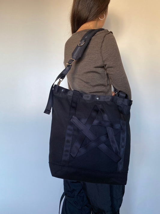 【残り1点】PENTAGRAM BAG_BK　