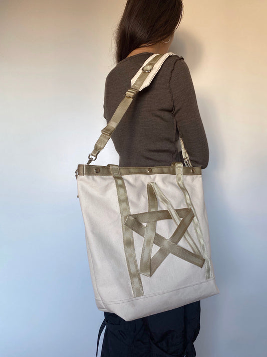 【残り1点】PENTAGRAM BAG_ECRU